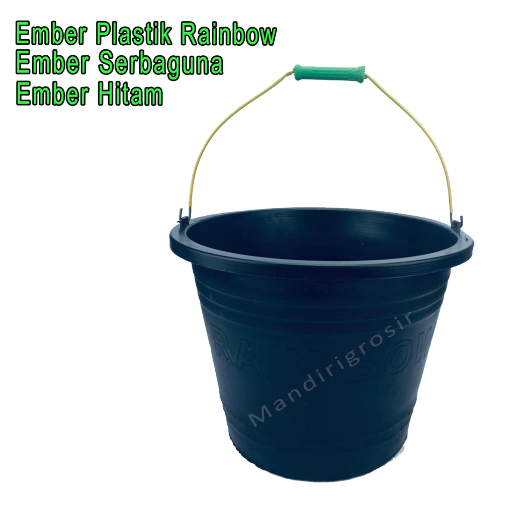 Ember Plastik Rainbow * Ember  Hitam * Ember Serbaguna