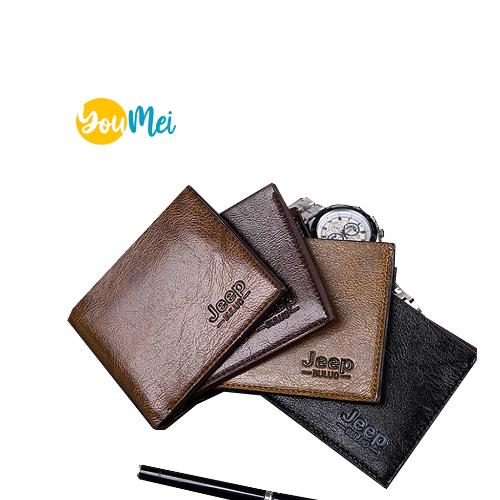 Hotwind Dompet Jeep Pria Kulit  coklat HWMW001