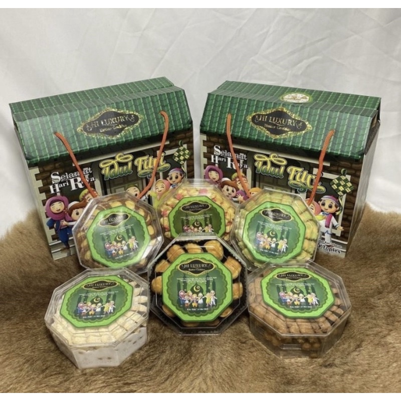 

Paket Kue Kering Hampers Lebaran Merek Hi Luxury