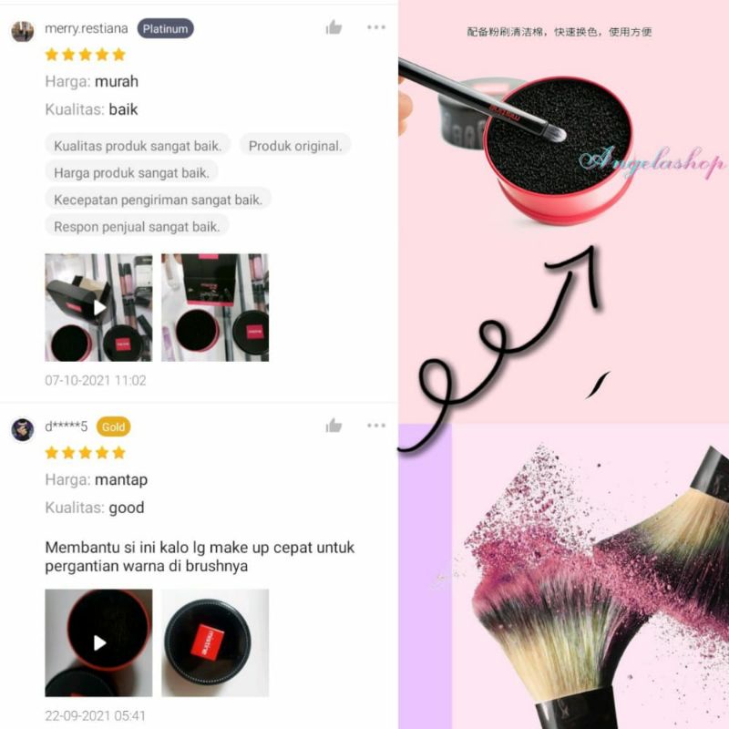 COLOR CLEANER PREMIUM Pembersih Kuas Makeup Kering Make Up Beauty Tools Brush Cleaning