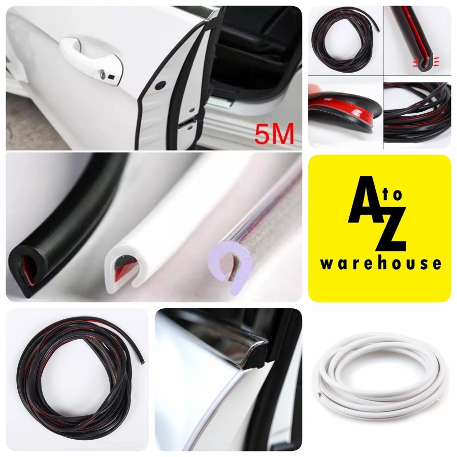 Lis Karet Pintu Mobil 5M List Pintu Mobil Universal Pelindung Mobil