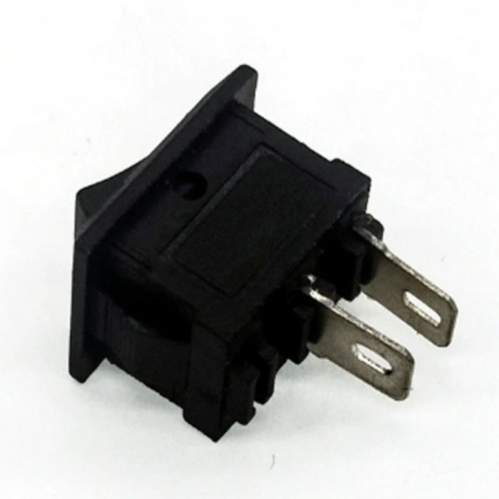 FUTAKO Swith Saklar hitam on-off 2 kaki / 2 pin tanpa lampu