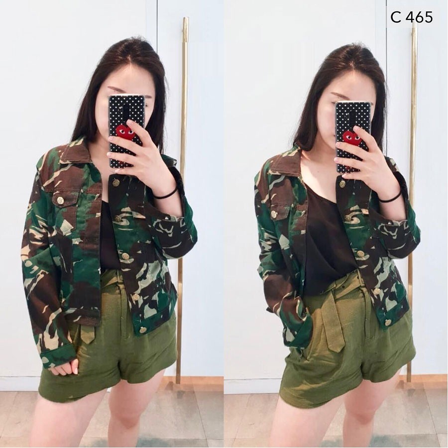 Jaket Army Kanvas HQ - C 465