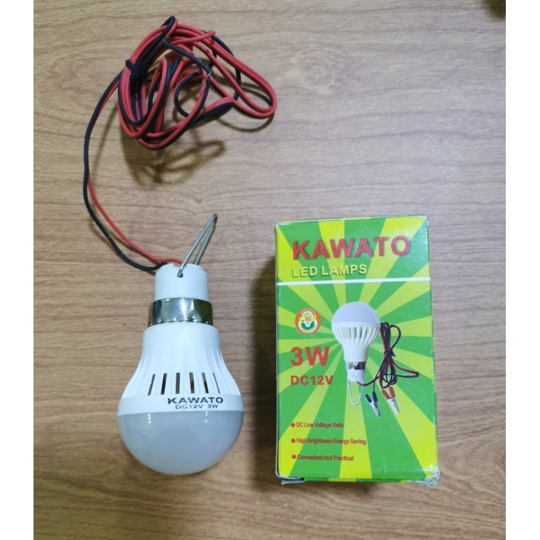 Lampu Bohlam LED DC Bohlam Aki 3 Watt 12V