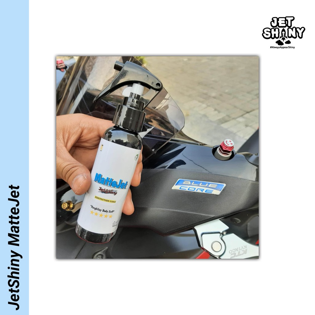 JetShiny MatteJet Perawatan Dan Proteksi Body Kendaraan Doff / Matte Pada Motor , Mobil , Helm dan Sepeda Refill 1000 mL