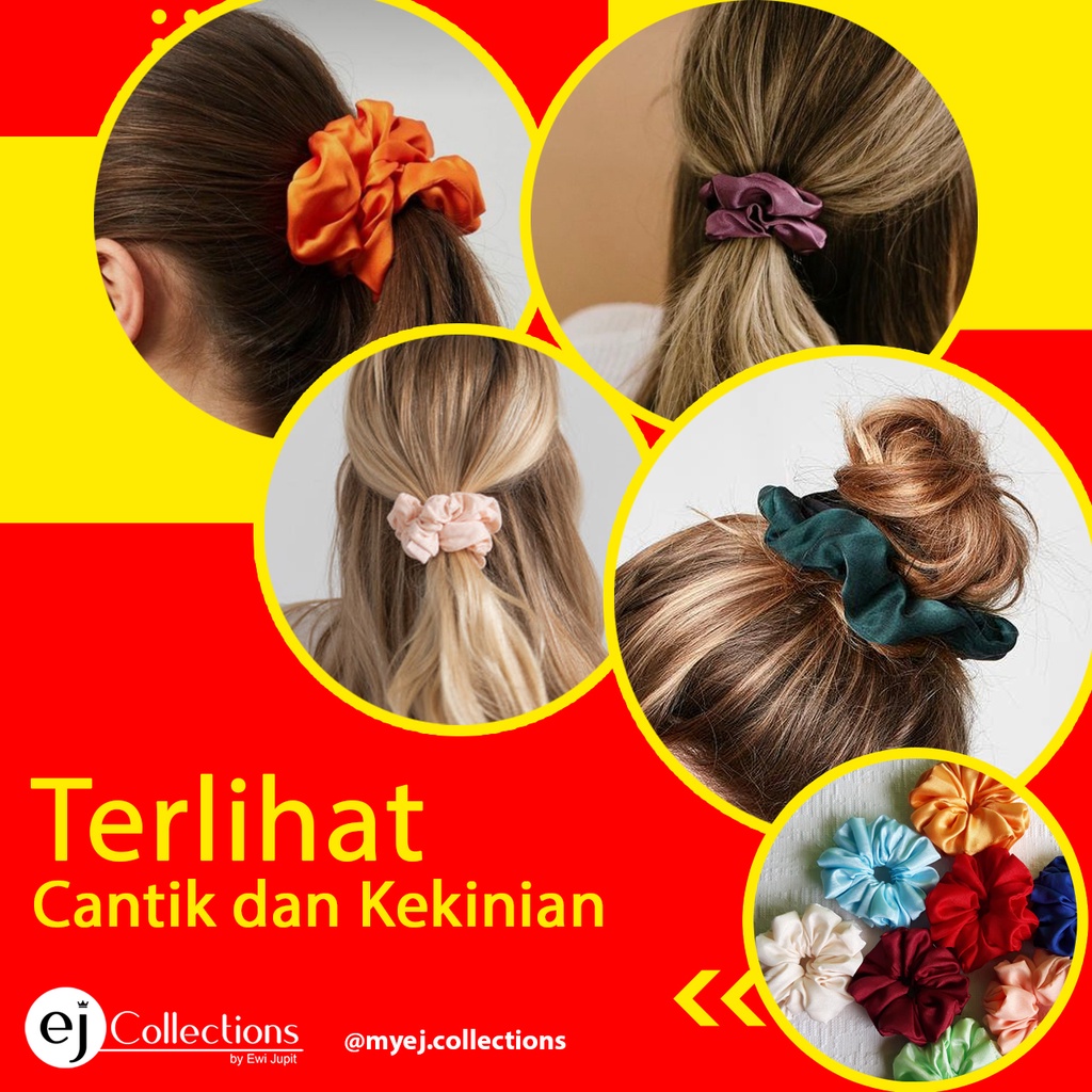 Scrunchie Ikat Rambut Gaya Korea Handmade EJ Collections