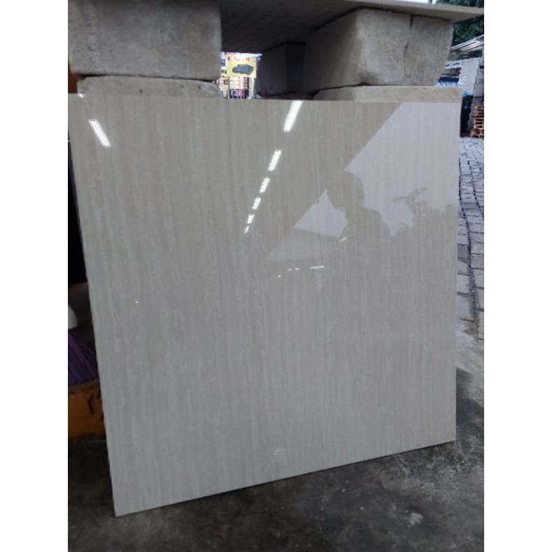 Granit 60x60 cream putih corak marmer Siena Ivory SM6028 kia