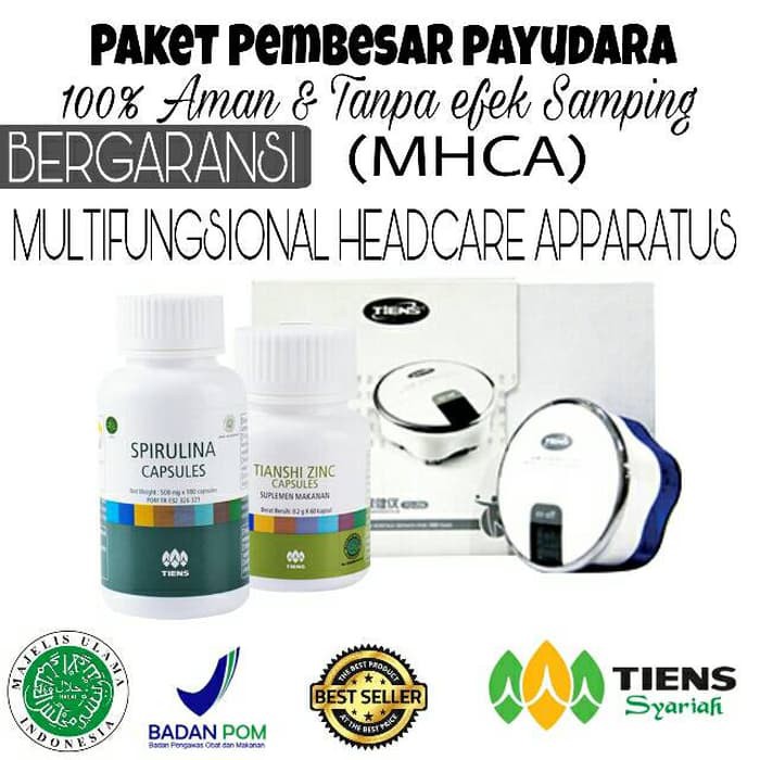 MHCA Tiens Tianshi Alat Pembesar Payudara  + Spirulina +  Zinc