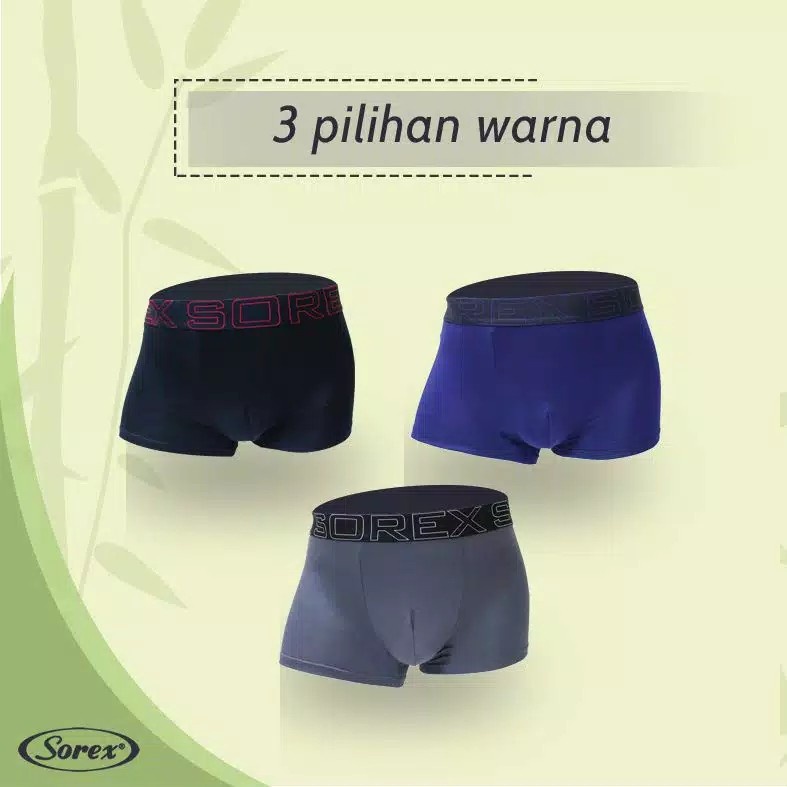 cd celana dalam pria boxer casual sorex men m 2012 cotton bamboo fiber