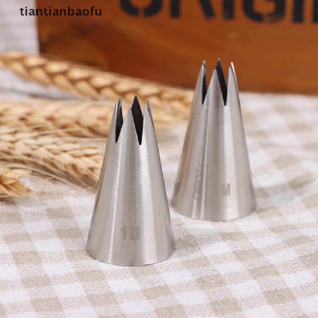 [tiantianbaofu] 1M# Straight 6 teeth cake cream 304 stainless steel decorating mouth Boutique