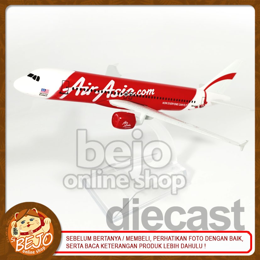 DIECAST AIR ASIA COM 9M-AHR PESAWAT AIRLINES AIRPLANE REPLIKA HOBI KOLEKSI MINIATUR PAJANGAN