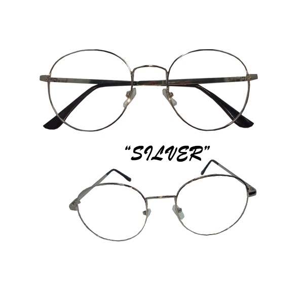 Kacamata Anti Radiasi Lensa Transparan Retro Vintage Frame Eye-glasses Kaca mata Fashion Lensa Blueray Pria dan Wanita