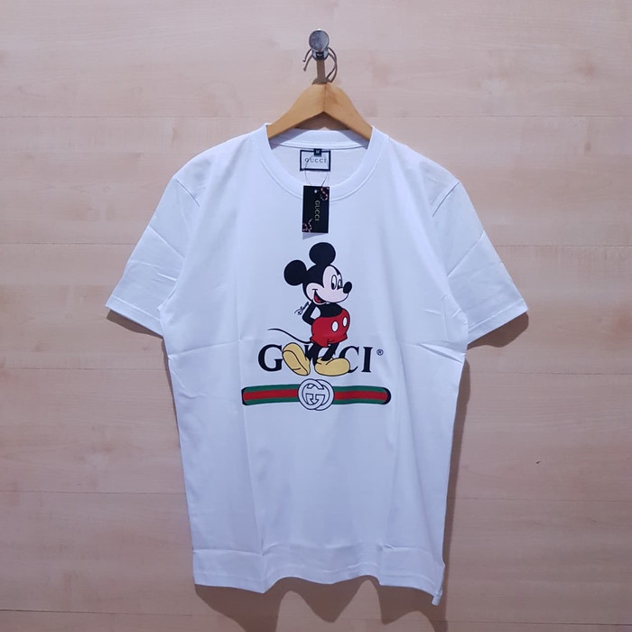 KAOS T SHIRT GUCCI X MICKEY TEE WHITE - M