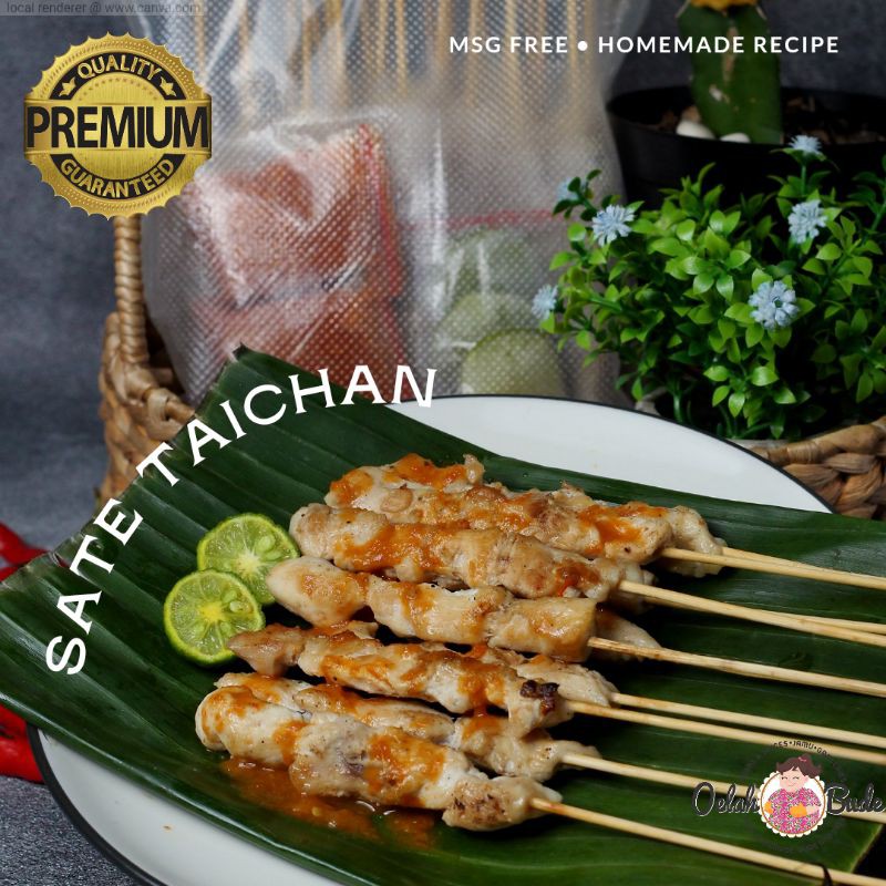 

Sate Taichan Ayam Dada Rendah Lemak Organik / Daging Ayam Dada Lowfat / Chicken Satay Diet Keto