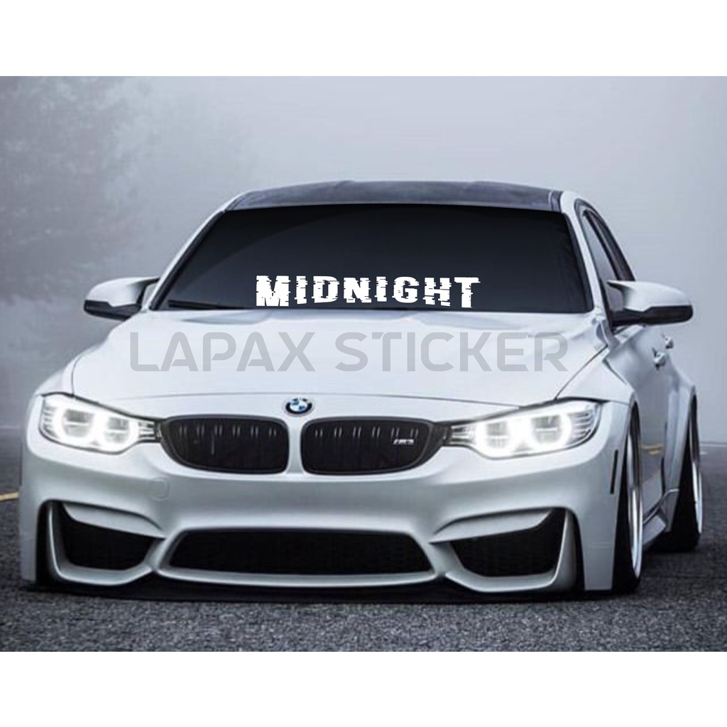 stiker kaca mobil MIDNIGHT cutting Sticker Kaca Mobil