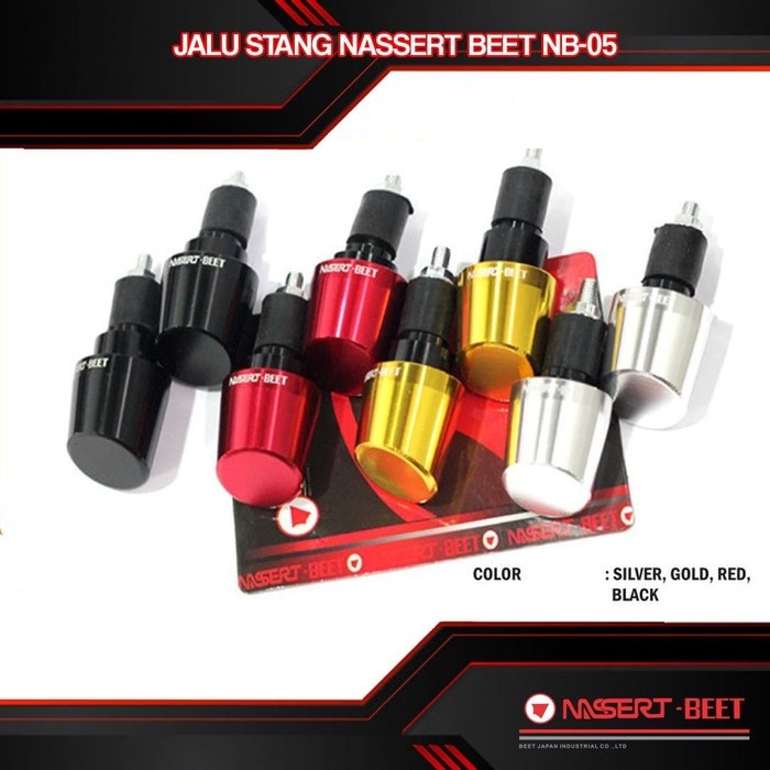 Jalu Stang Nmax Aerox Ninja Satria Vario Beat Mio cnc red gold hitam - Kuning