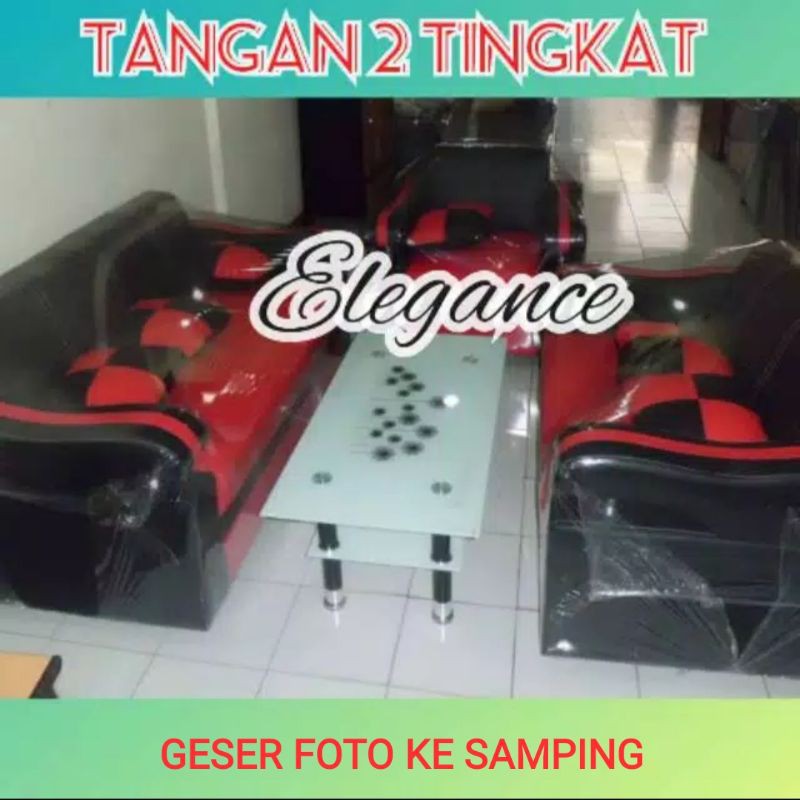 Sofa Stella 321 dg Meja Kaca Import  Pekanbaru saja