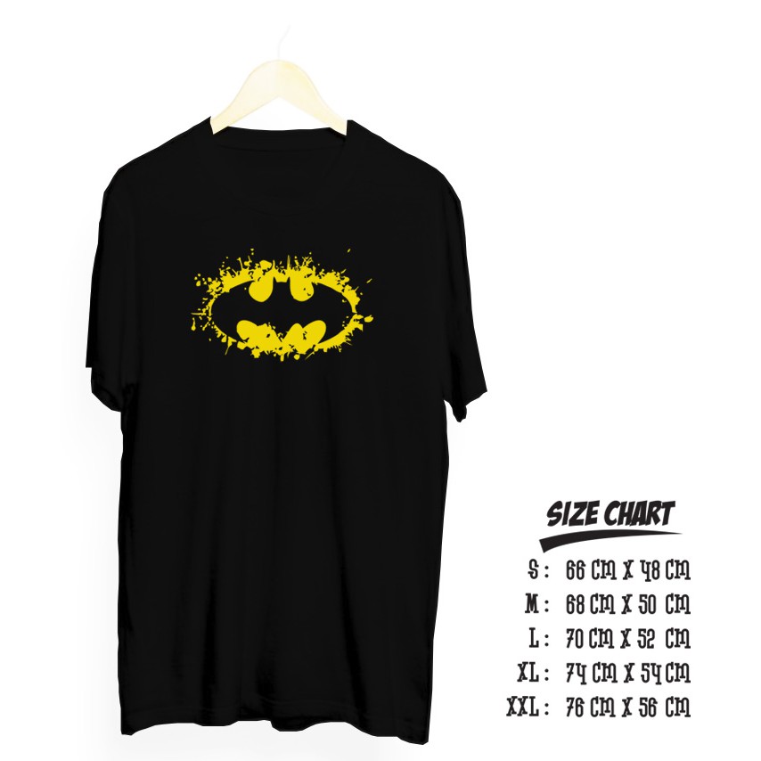 Kaos distro batman Splash cotton 30s 7 varian Warna
