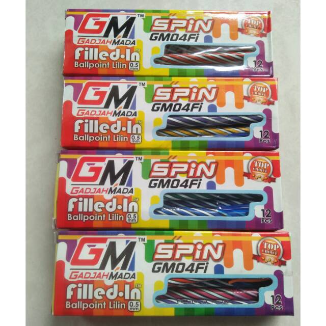 

Pulpen lilin spin tinta hitam