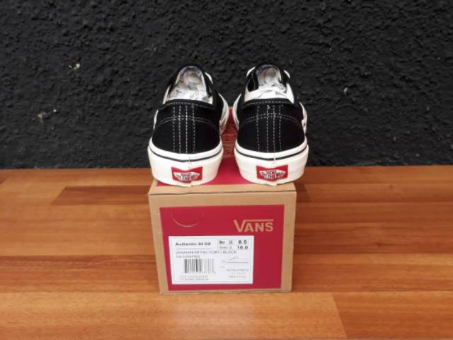 VANS AUTHENTIC 44 DX ANAHAEIM FACTORY BLACK PREMIUM BNIB MADE IN CHINA WAFFLE DT Size 40/41/42/43/44