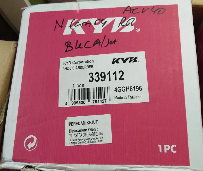 Shock Breaker / Absorber Belakang New Camry ACV40 2008 Kayaba