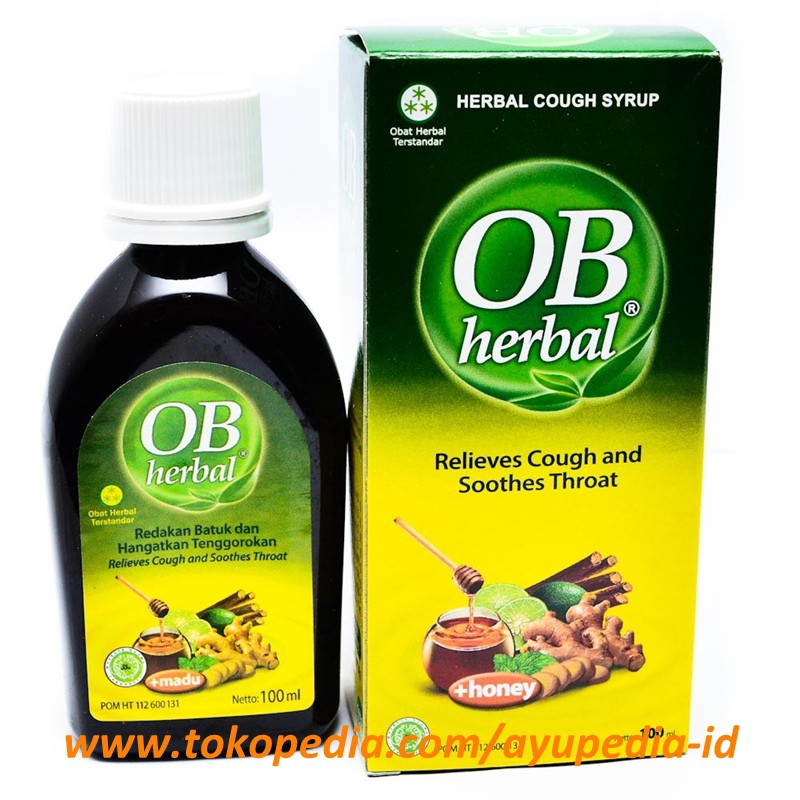 Ob Herbal 60ml Obat Batuk Herbal 100ml Shopee Indonesia