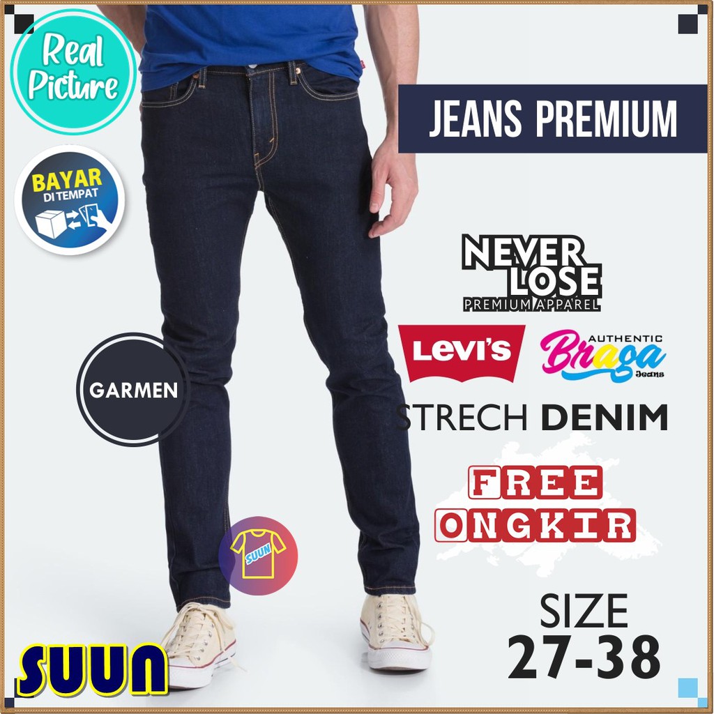  CELANA  JEANS PANJANG  PRIA PENCIL GARMEN MURAH TERLARIS 