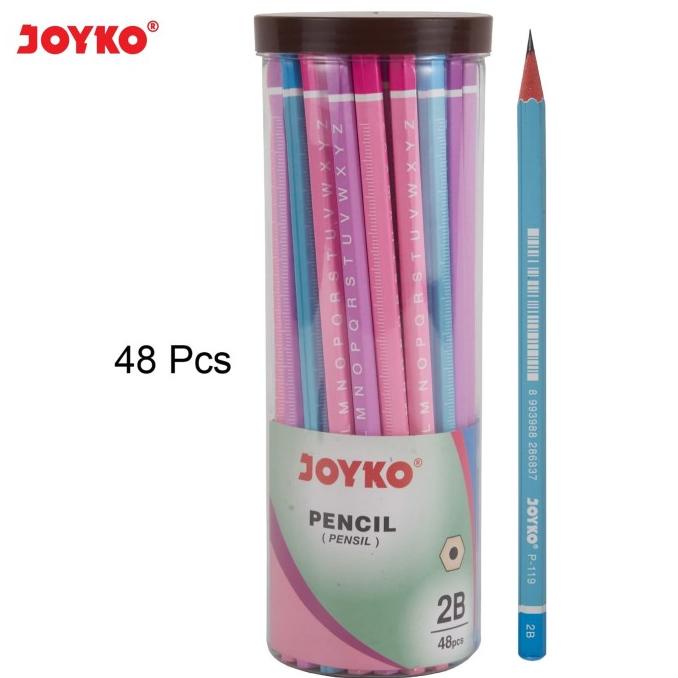 

[COD] Pencil Pensil Joyko P-119 2B 1 DRUM 48 PCS CUCI GUDANG Kode 112