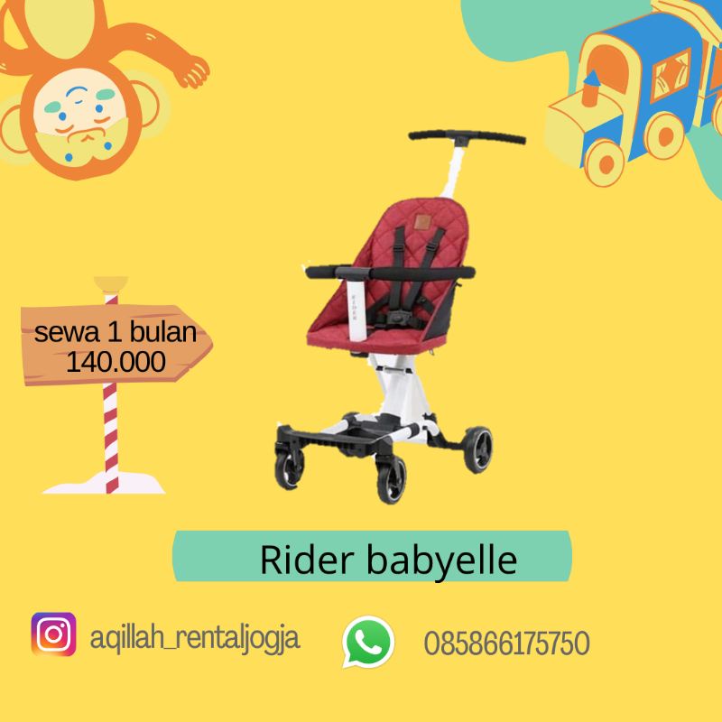 stroller rider babyelle sewa Jogja tidak dijual