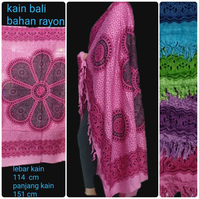 Tokoabelgrosir KAIN PANTAI BALI motif kembang 8 bahan rayon