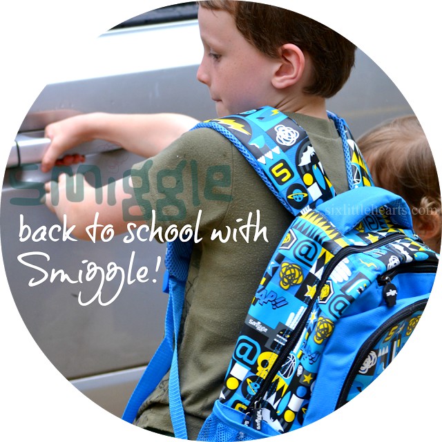 Smiggle Bagpack Footy Blue