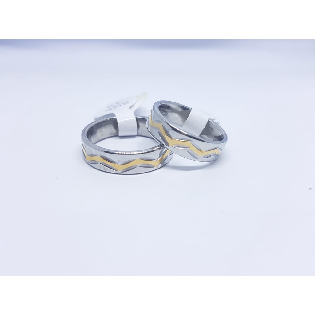 Cincin Couple Titanium ANTI KARAT SELAMANYA PGM CT120 (SATUAN)