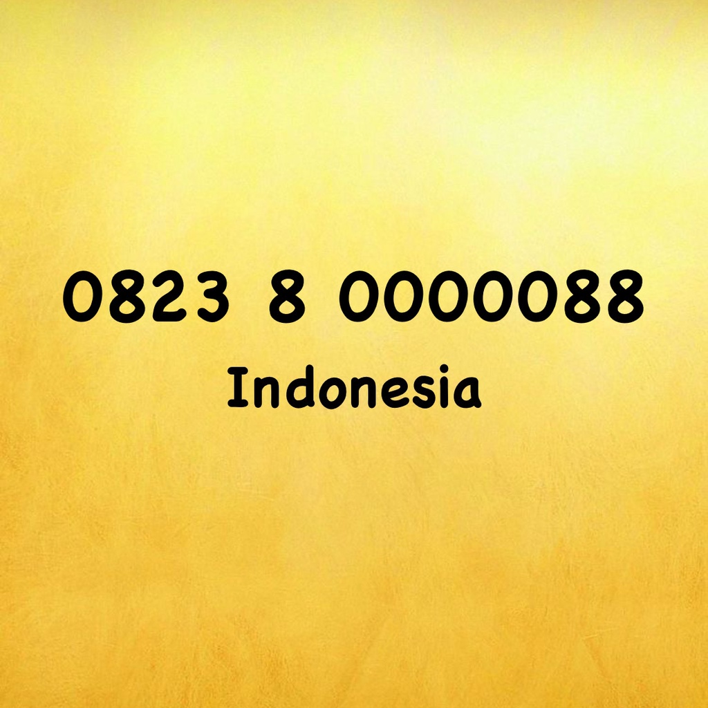 Nomor Cantik Kartu AS Triple AA - 088 - 0088 - 000088 - 0823 8 0000088