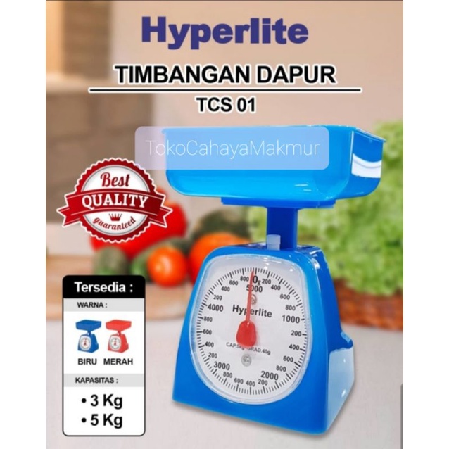 GSF Timbangan Kue Dapur Kitchen Scale Analog Manual 3KG TSC 01 ZharaZu store