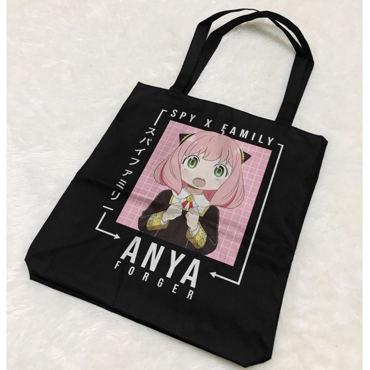 Totebag Anya Forger Kanji Anime Manga SPY x Family Premium Unisex