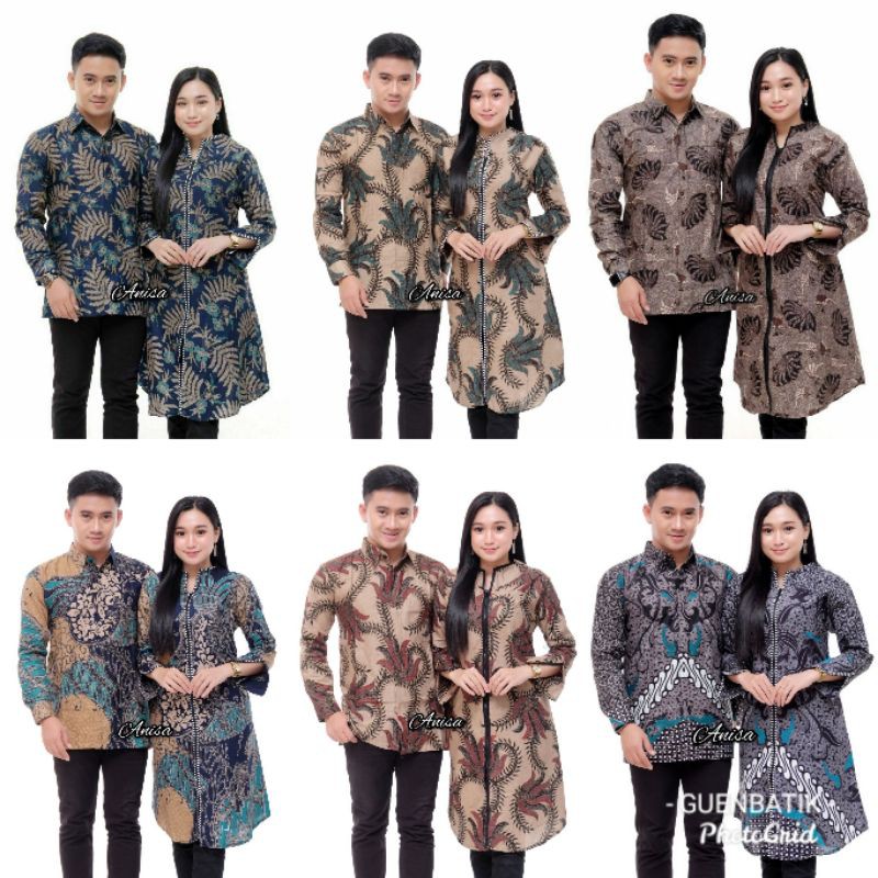 NEW FESHION BATIK COUPLE TUNIK ZIPPER