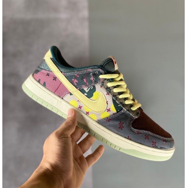 Sepatu SB DUNK LOW PRO COMMUNITY GARDEN MULTICOLOR 37-44 Import Quality Made In Vietnam