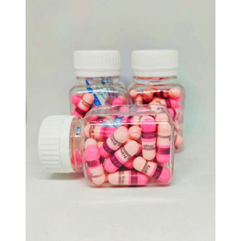 PIL PELANGSING NEW PINK / KAPSUL PING DOUBLE STRONG ORIGINAL 100% / kjp kapsul jamu pelangsing/ odh 