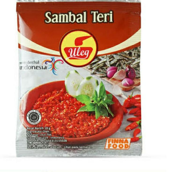 

(SEDANG DISKON) Sambel Uleg Siap Makan Finna Food 1 Pack isi 10 Sachet