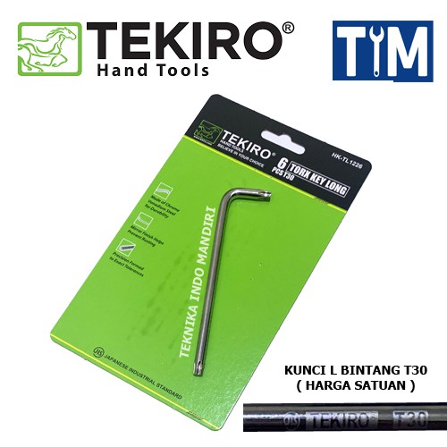 TEKIRO Kunci L Bintang T30 / Torx Key Long T30 (ECERAN)