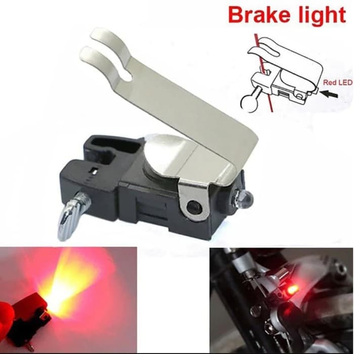 Lampu Sepeda Lampu Belakang Sepeda Gunung MTB Lipat Roadbike Lampu LED Rem Sepeda V-Brake
