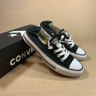 CONVERSE CT SHORELINE SLIP BLACK WHITE (WOMEN) | Shopee