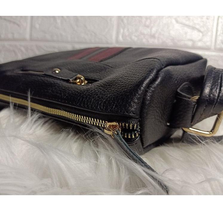 [SKU PRODUK : JVSGJ] TAS SELEMPANG WANITA PAPILON KULIT ASLI