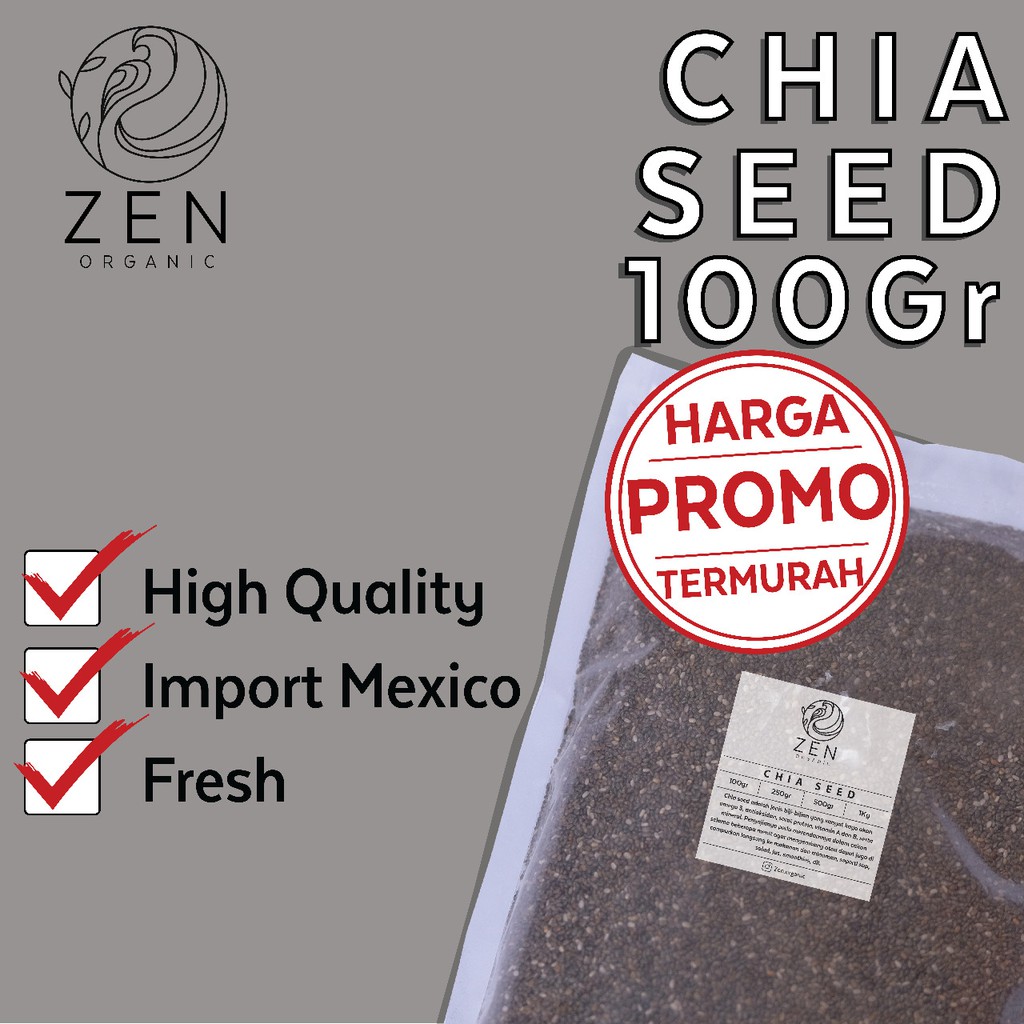 

ORGANIC CHIA SEED MEXICO 100 GR / BLACK CHIA SEED