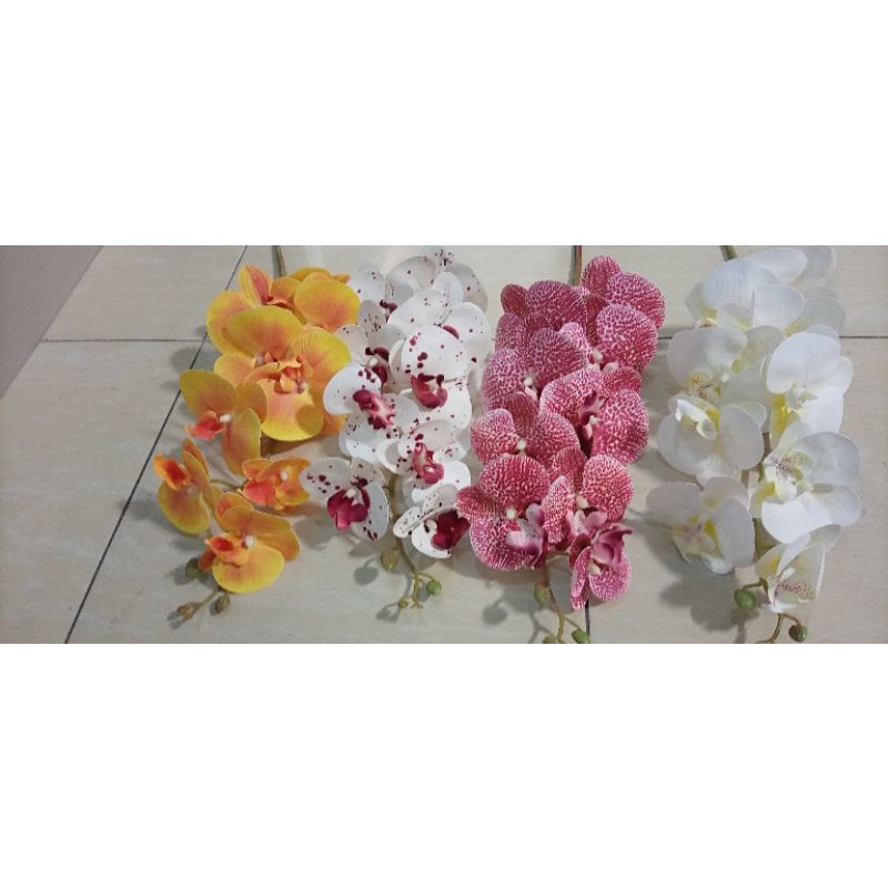 anggrek latex kupu bunga plastik anggrek artificial