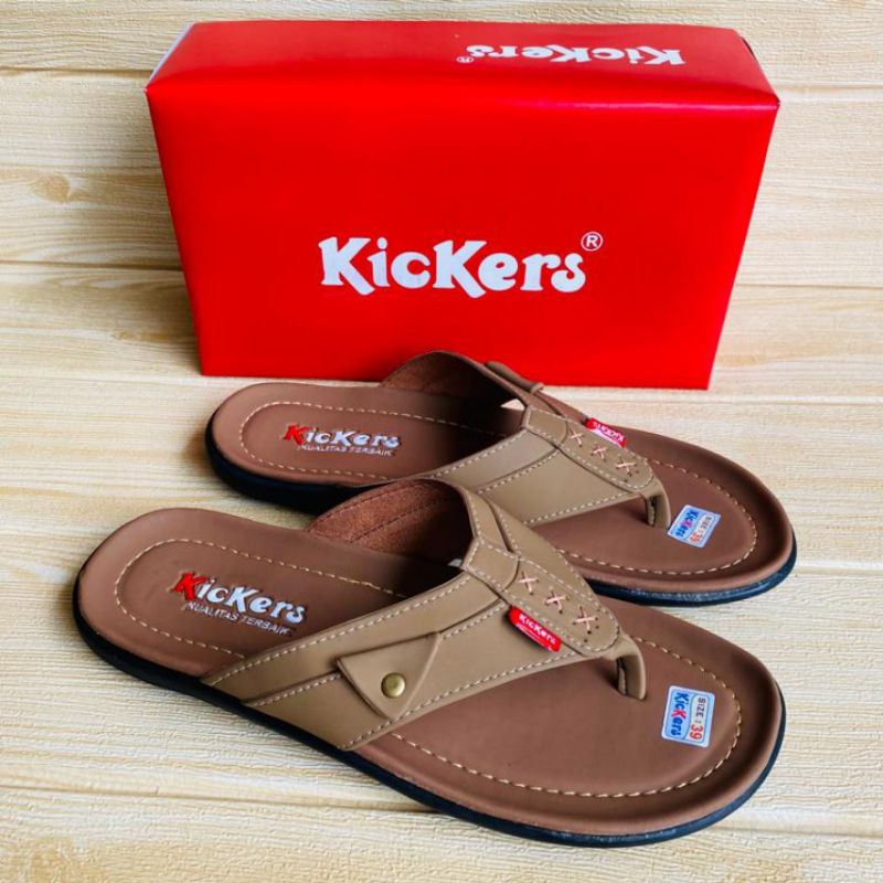 SANDAL JAPIT PRIA KULIT KICKERS/SANDAL JEPIT PRIA/SANDAL KULIT PRIA TERBARU