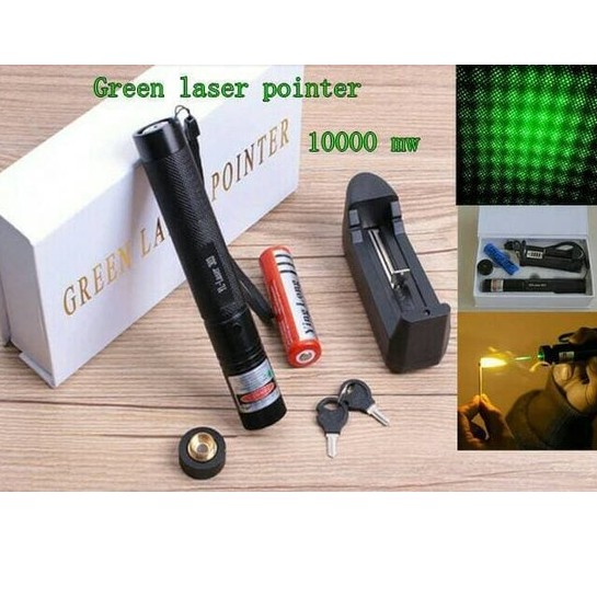 Green Senter Laser Pointer Jinlong JL-303 Rechargeable