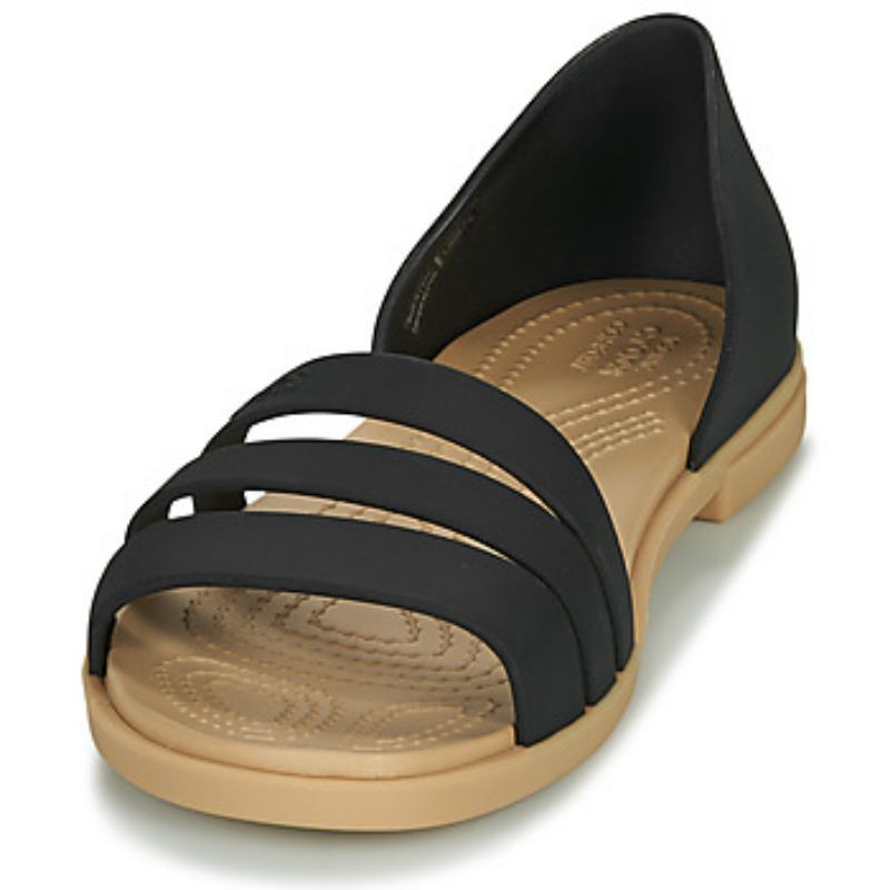 Sandal Crocs Tulum Open Flat / Sandal Wanita / Sandal Crocs Wanita / Sandal Flat / Sandal Tulum