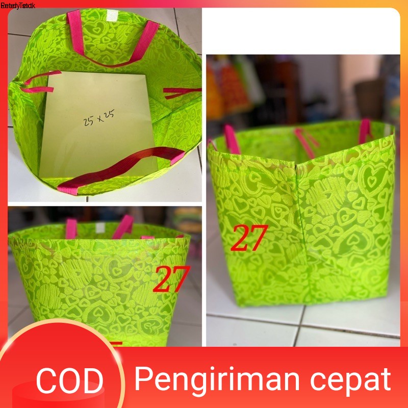 

tas sukuran goodie bag box 25 syukuran hantaran teksture jahit goodiebag hantaran goodiebag embos goodiebag murah