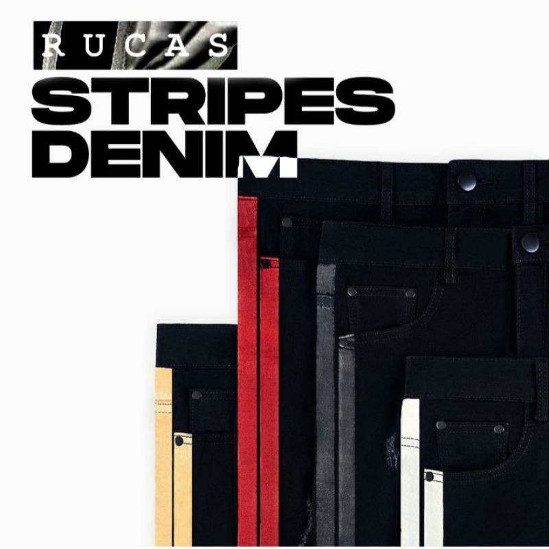 Celana Rucas Season 5 - Red Stripes Denim Size 34